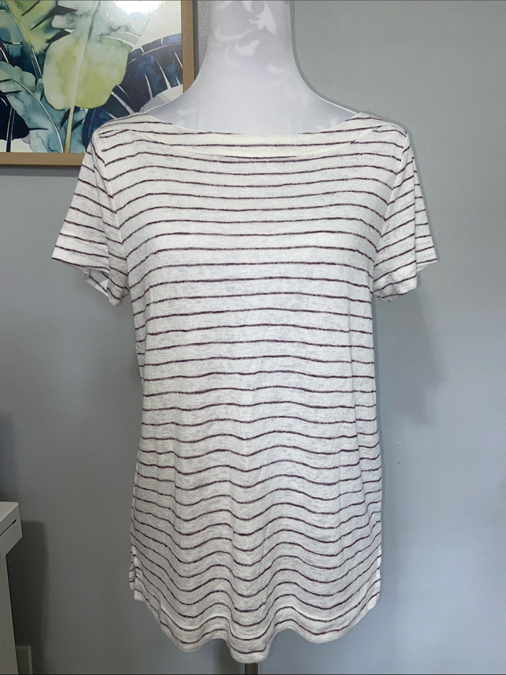 LOFT slub striped tee